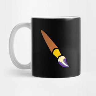 Greysexual Paintbrush Pride Flag Mug